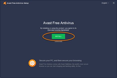 How to install Avast Free Antivirus .